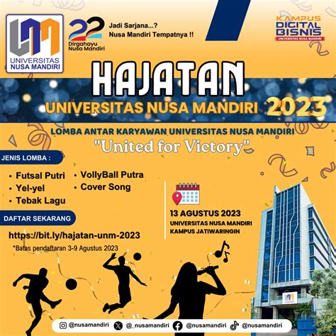 Sambut HUT Ke 22 Universitas Nusa Mandiri UNM Gelar Hajatan