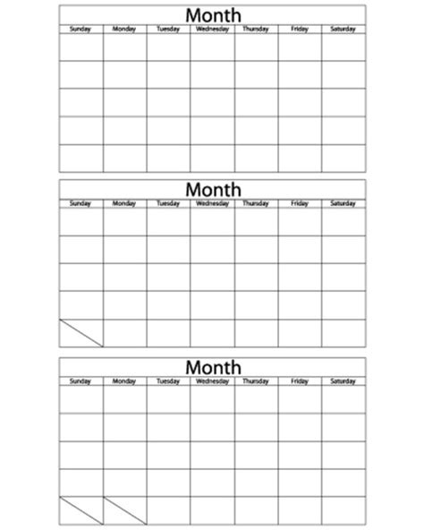 Calendar Template Blank: Over 58,661 Royalty-Free Licensable Stock ...