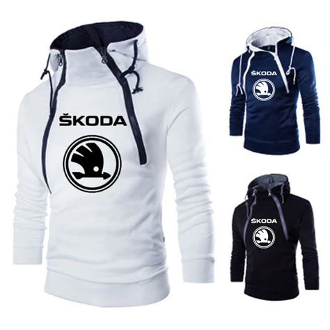 M Skie Bluzy Skoda Logo Na Samoch D Z Nadrukiem Wiosna Jesie Streetwear