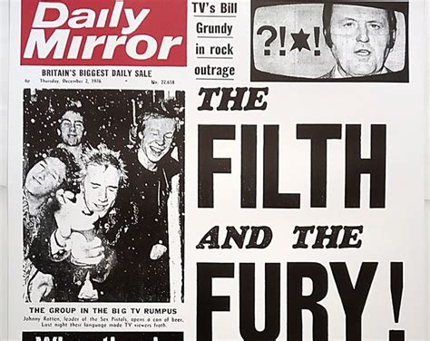 Punk Poster Sex Pistols The Filth And The Fury 1976 Anarchy In The Uk