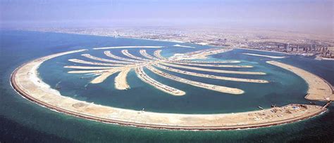 The Palm Jumeirah Showing The Location Of The Reefs Deployed In The