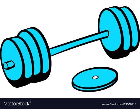 Barbell Icon Icon Cartoon Royalty Free Vector Image