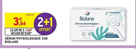 Promo S Rum Physiologique X Biolane Chez Intermarch Hyper