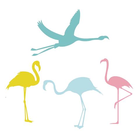 Vinilo Decorativo de Flamingos Multicolores Envío Gratis ADAZIO