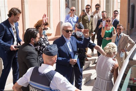 Photo Bernard Tapie Et Sa Femme Dominique Mariage Civil De Sophie