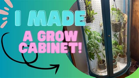 How To Make A Diy Grow Cabinet Youtube