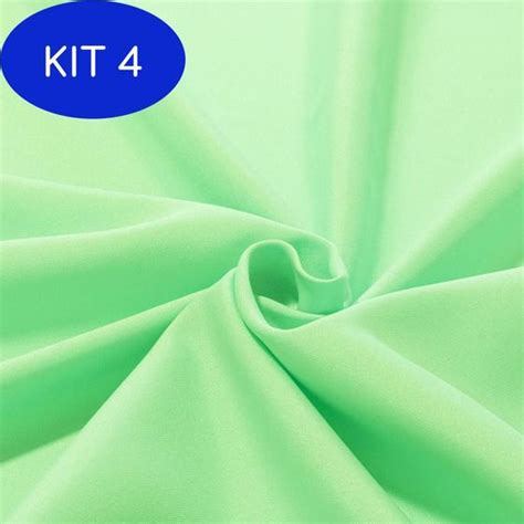 Kit 4 Tecido Oxford Liso 100 Poliester 1 50m Largura Verde Piscina