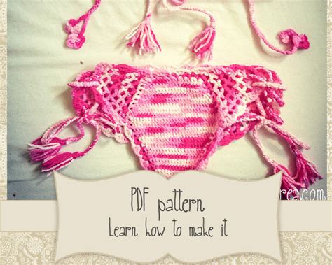 Bikini Crochet Pattern Crochet Bikini Bottom Crochet Etsy