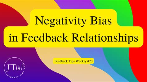 Negativity Bias in Feedback Relationships