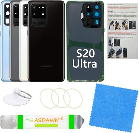 Buy Galaxy S20 Ultra Back Cover Glass Replacement With Pre Installed Camera Lens All The