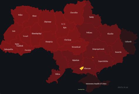 Global Military Info On Twitter Current Air Raid Alerts In Ukraine