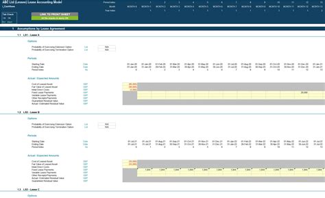 Excel Template Ifrs Lease Accounting For Lessors Excel Calculation