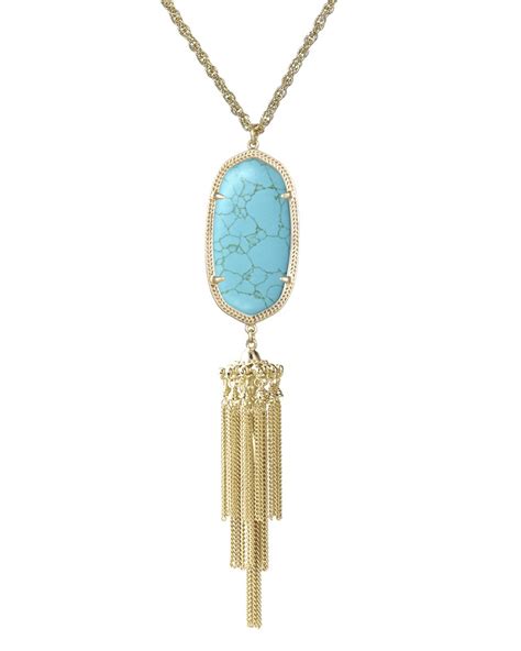 Rayne Necklace In Turquoise Kendra Scott Jewelry