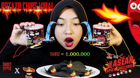 Review And Challenge Ghost Pepper Chips X Mister Potato Viral Limited Edition Youtube