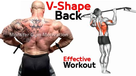 V Shape Back With Simple And Effective Back Workout Youtube