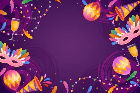 Free Vector | Gradient carnival party background