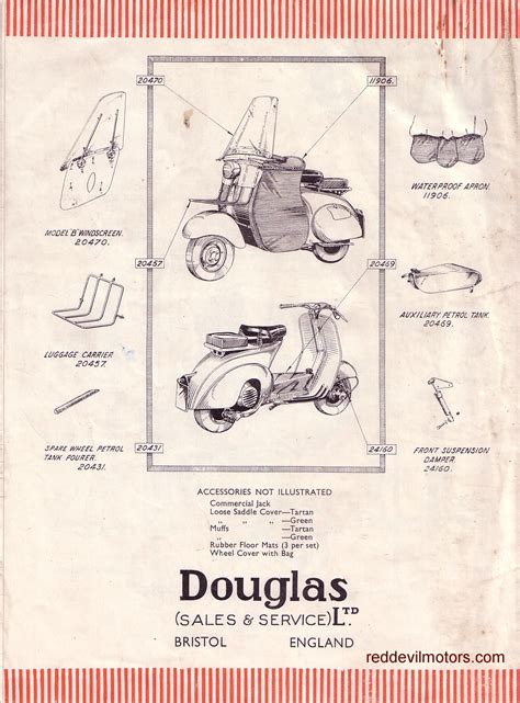 Red Devil Motors: Douglas Vespa Accessories