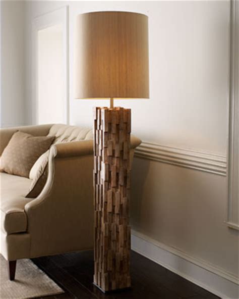 Natural Wood Floor Lamp - Traditional - Floor Lamps - by Horchow