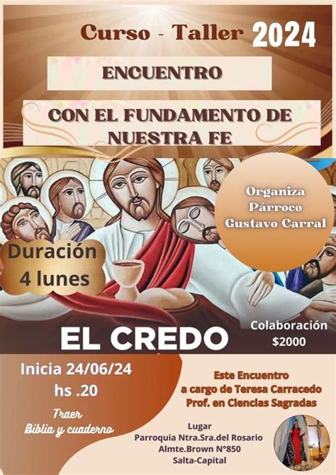 Curso Taller Credo Fundamento De Nuestra Fe