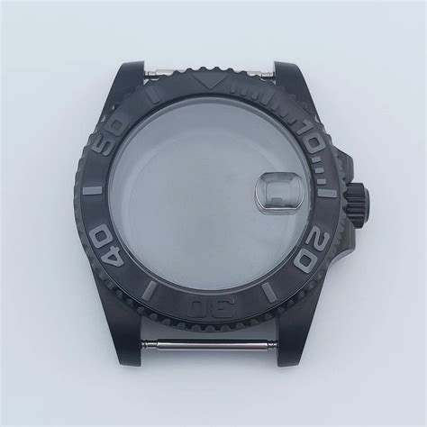 Neiton 40mm Black New Watch Case Ceramic Bezel Sapphire Glass Chapter