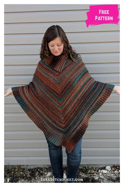 Sarah S Perfect Poncho Free Crochet Pattern