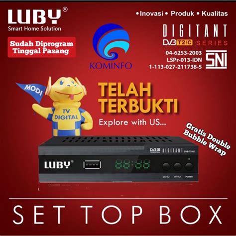 Jual Set Top Box Stb Receiver Tv Digital Berkualitas Terbaik Sni