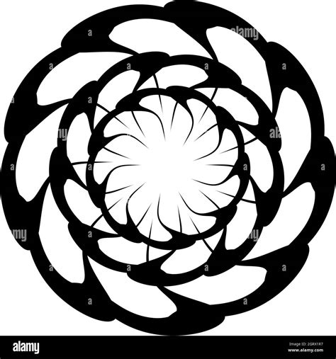 Abstract Circular Drawing Amorphous Nonfigurative Artistic Element