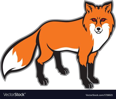 Fox Royalty Free Vector Image Vectorstock Fox Illustration Vector