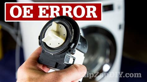 Lg Washing Machine Error Code Oe Drain Pump Cleanout Video Dian Neill