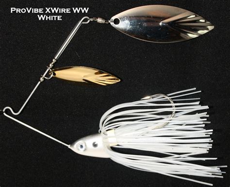 Pro Vibe XWire Spinnerbait W W 3 8 Oz White Davis Bait Company