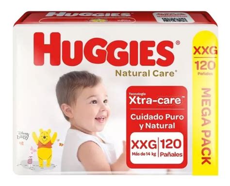 Pañales Huggies Natural Care 148 A 120 Un Género Sin género Tamaño