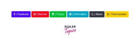 Bootstrap Button with Icon- Scaler Topics