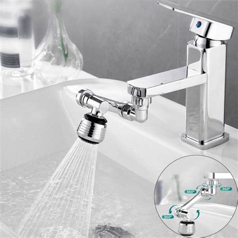 Universal Rotation Faucet Sprayer Head Dual Effluent Washbasin