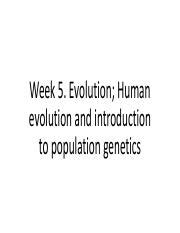 Evolution And Population Genetics Nature Selection Group Course Hero