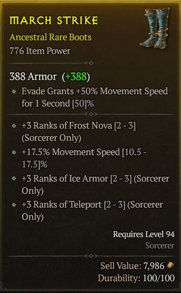 Perfect Sorc Boots Ms Tp Frost Nova Ice Armor Topic D2jsp