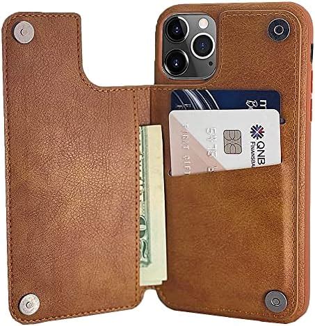 Coverzone Iphone Ile Uyumlu Kartl Kl K L F Pu Wallet Case Deri Ve