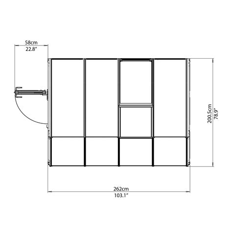 Palram - Canopia | Sun Room Six Sunroom Enclosure, Lean To Greenhouse