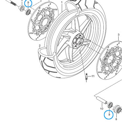 Koyo Jap Front Rear Sprocket Wheel Bearing Kit Hyosung Gt Gt