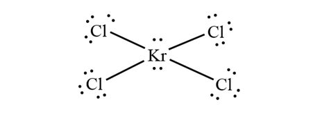 The Cl-Kr-Cl bond angle in KrCl$_4$ is closest to: a) 90$\d | Quizlet