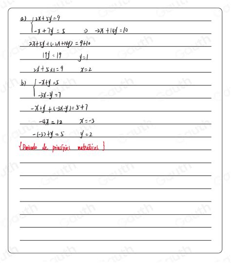 Solved 8 Resolva Cada Sistema Linear E Represente Geometricamente Sua