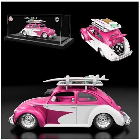 Hot Wheels RLC Volkswagen Fusca Cor Rosa Kawa Bug A Lacrado Shopee Brasil