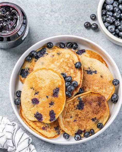 Lemon Blueberry Ricotta Pancakes Healthy Fitness Meals