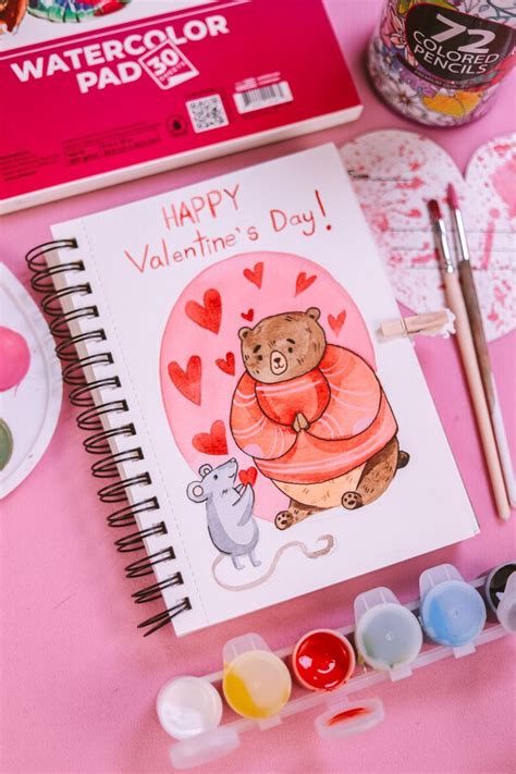 Happy Valentine S Day Sketchbook Drawing Happy Valentines Day Happy