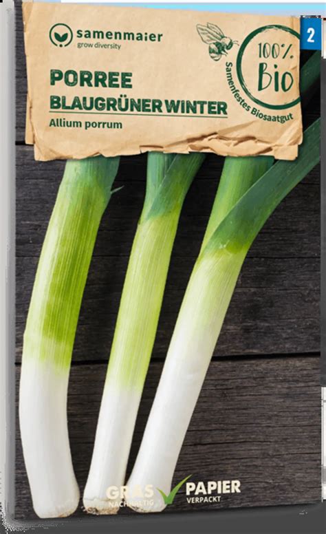 Samen Maier Bio Porree Blaugr Ner Winter Packung Bloomling