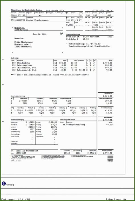 024 Datev Lohnabrechnung Vorlage Datev Lohnabrechnung Muster Vorlage