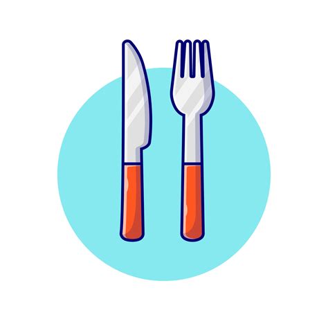 Cartoon Knife And Fork