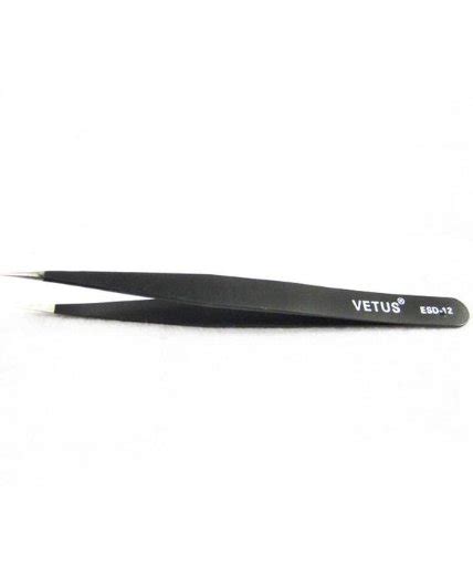 Jual Pinset Vetus Tweezers Pinset Lurus Pinset Bengkok ESD 12 Hitam