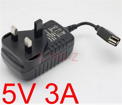 High Quality 1piece Usb Charger 3a Usb Power Adapter Uk Plug 5v 3a Travel Wall Charger In Acdc