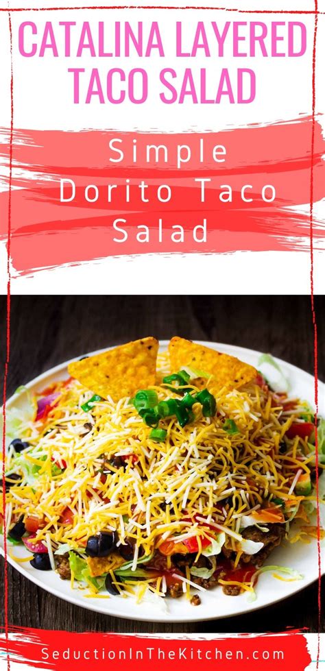 Catalina Layered Taco Salad Simple Dorito Taco Salad