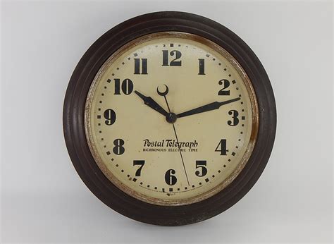 Vintage Postal Telegraph Clock Ebth